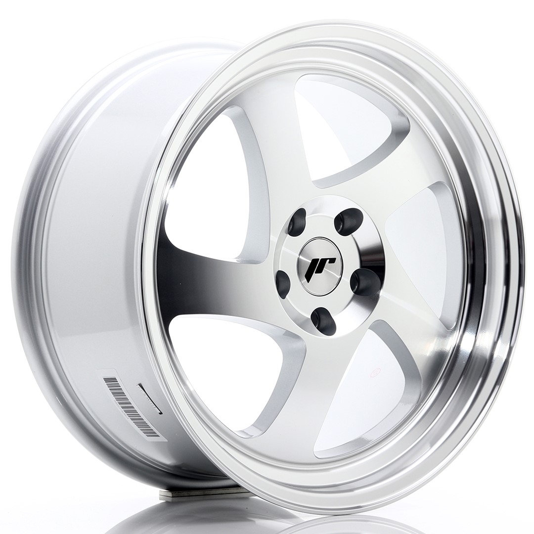 JR Wheels JR15 18x8.5 ET40 5x112 Silver Machined Face