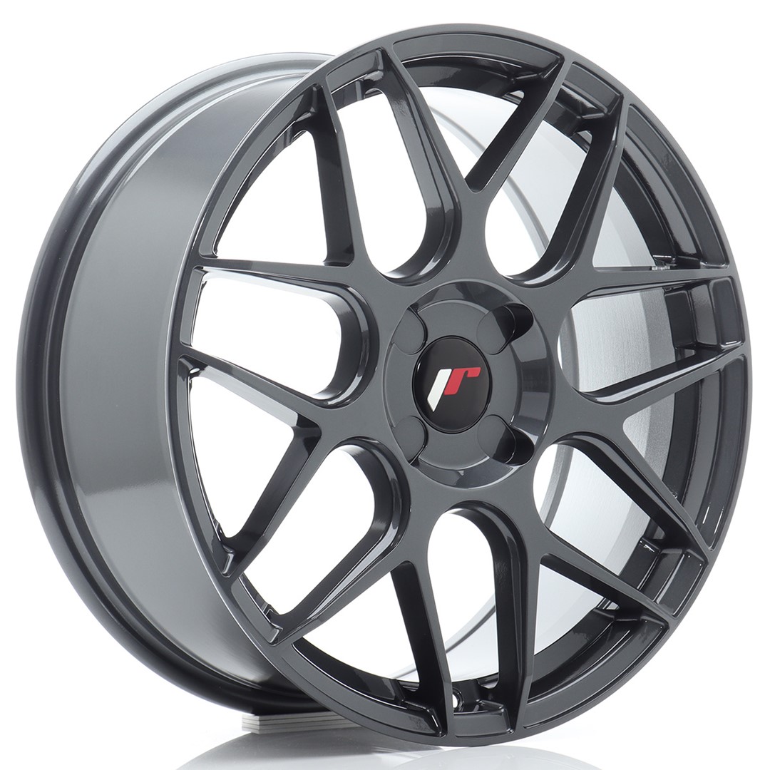 JR Wheels JR18 18x7.5 ET20-40 4H BLANK Hyper Gray