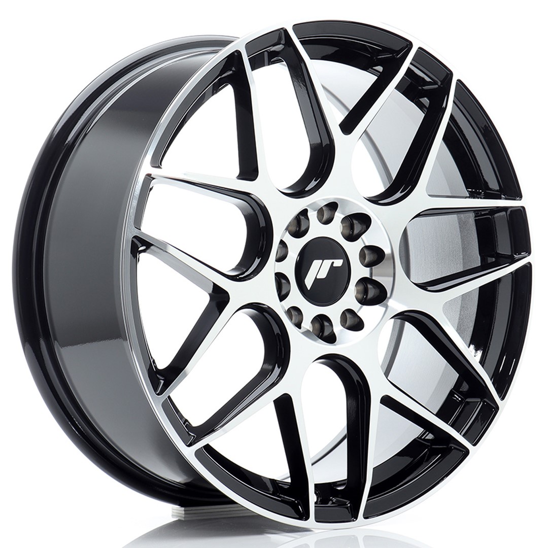 JR Wheels JR18 18x7.5 ET40 5x112/114 Black Machined Face
