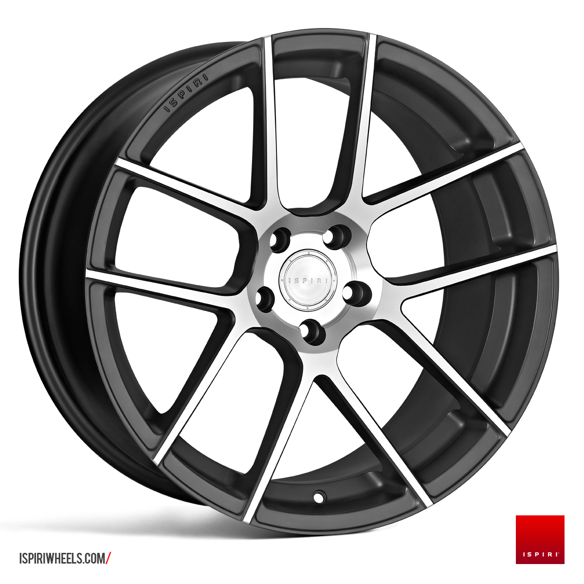 20" Ispiri ISR6 Satin graphite/polished 5x112