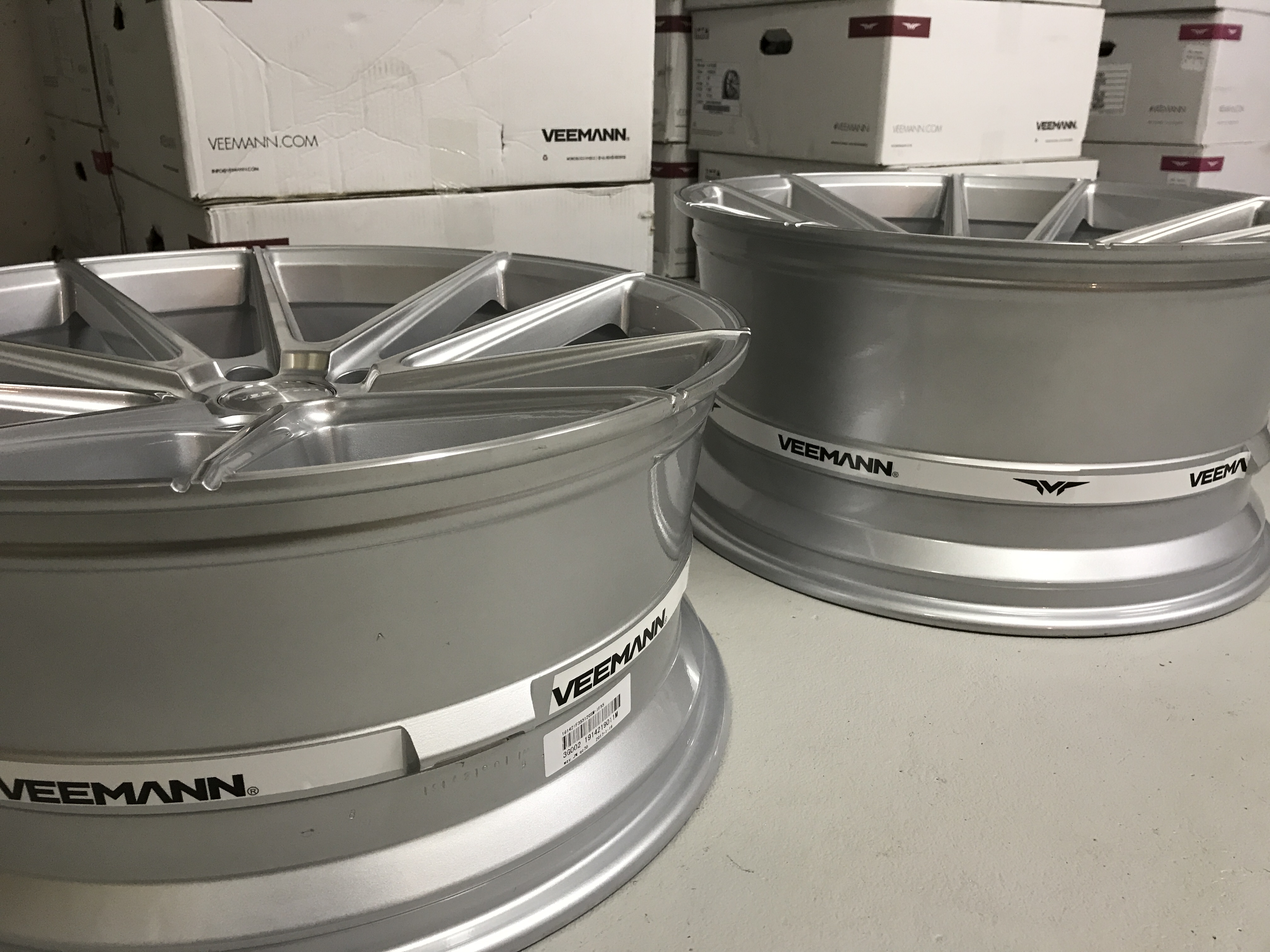 21" Veemann V-FS4 Silver/pol 5/120 - 3