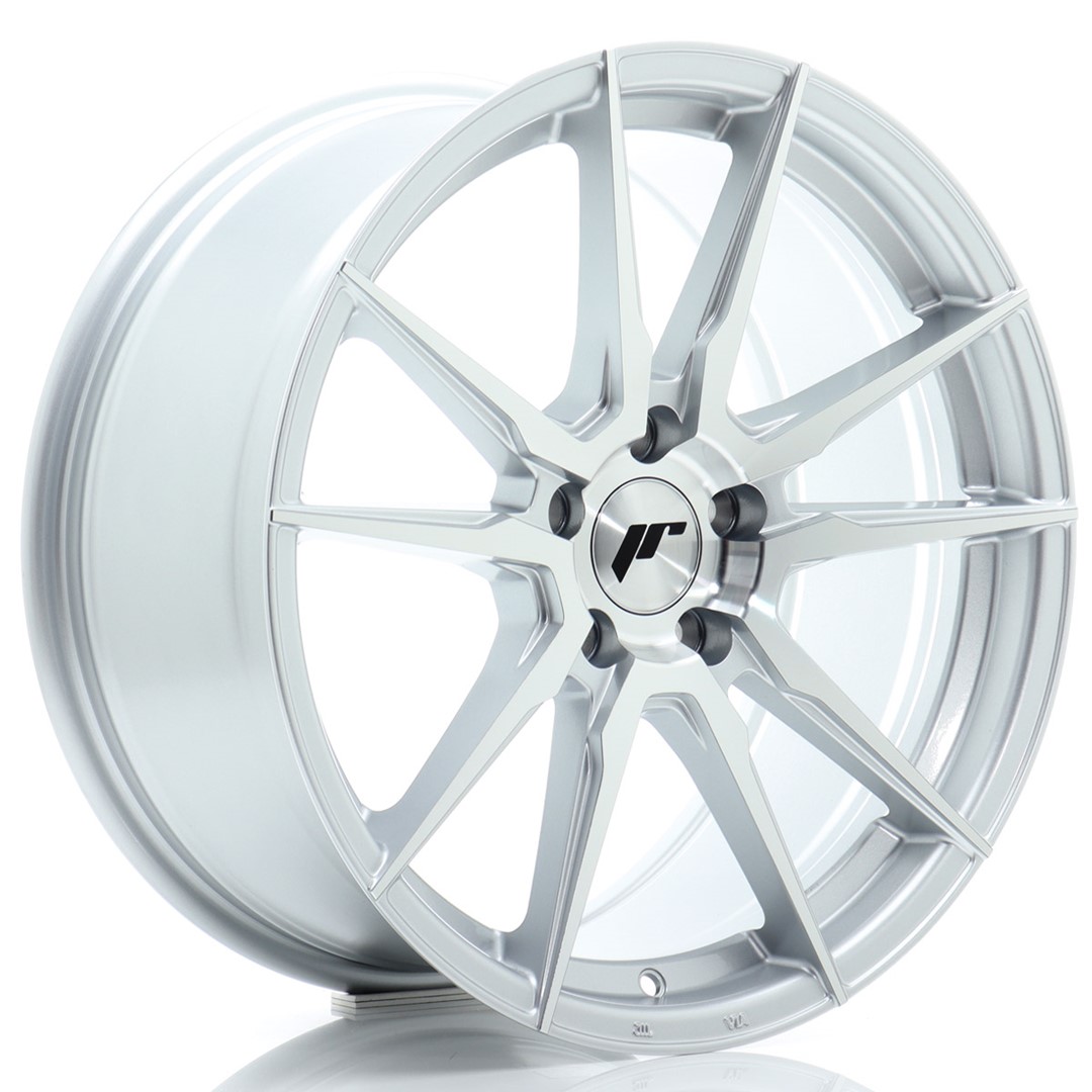 JR Wheels JR21 18x8.5 ET45 5x112 Silver Machined Face