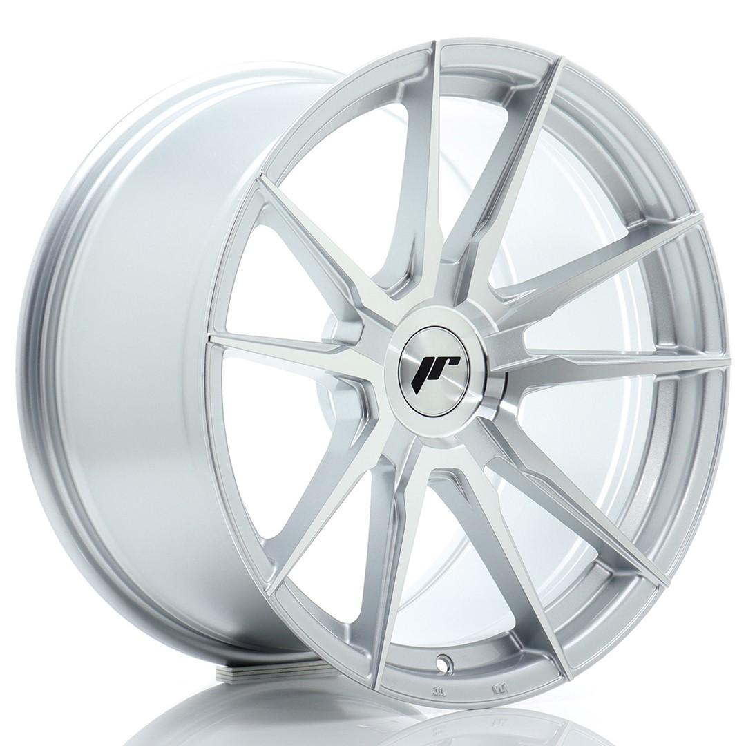 JR Wheels JR21 18x9.5 ET20-40 BLANK Silver Machined Face