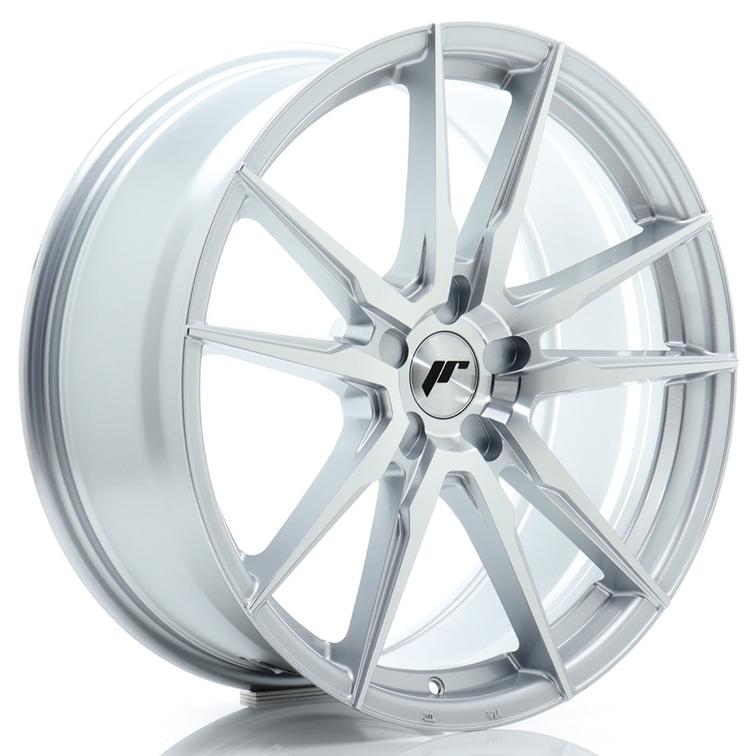 JR Wheels JR21 20x8.5 ET20-45 5H BLANK Silver Machined Face