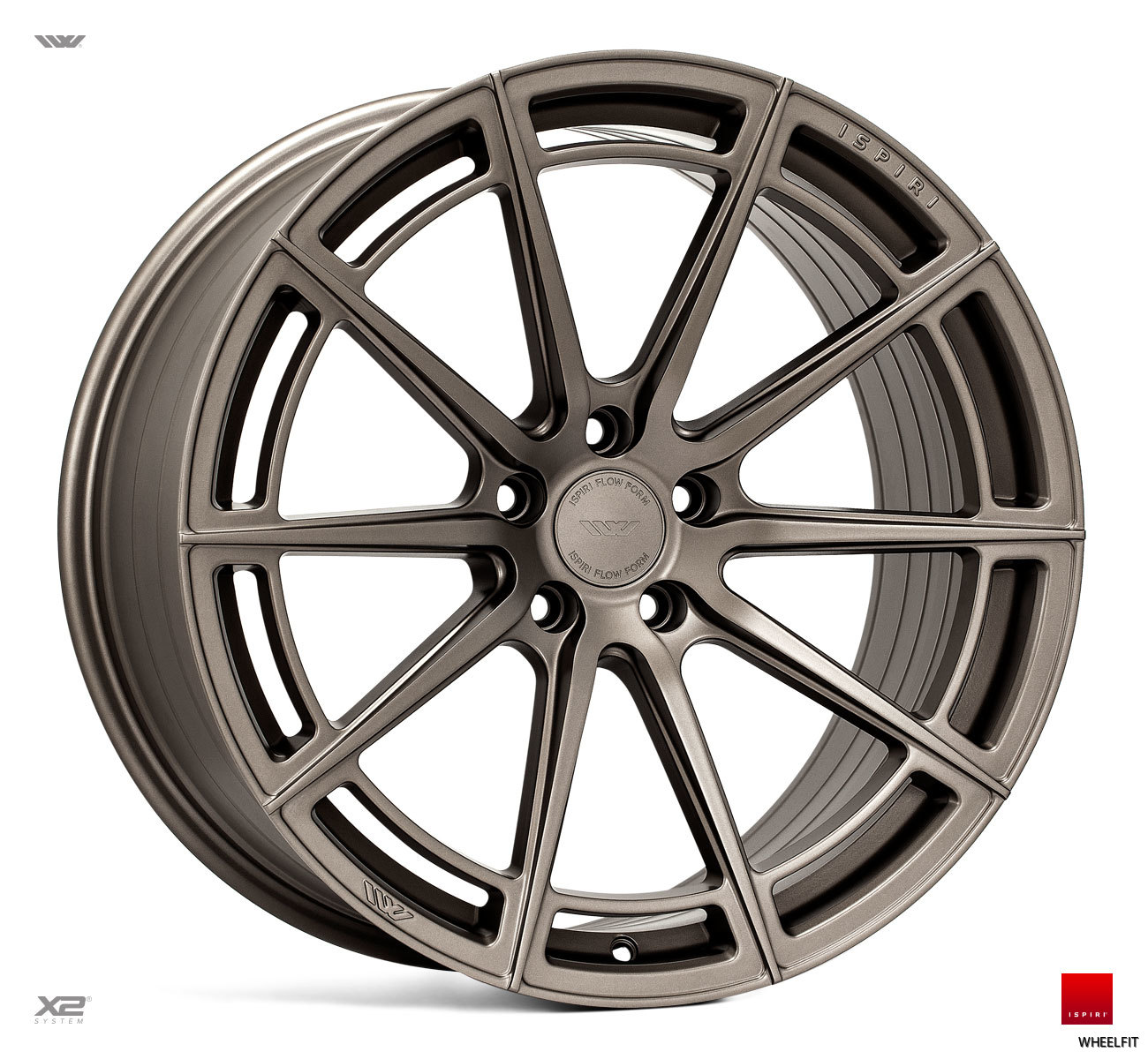 20" Ispiri FFR2 Matt Carbon Bronze 5/112