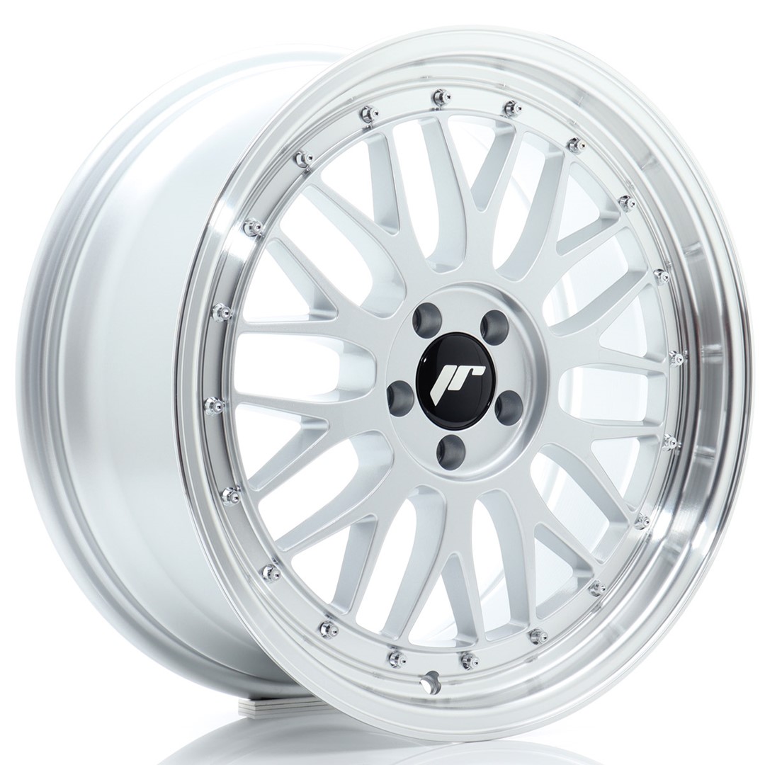 JR Wheels JR23 18x8.5 ET45 5x112 Hyper Silver w/ Machined Lip