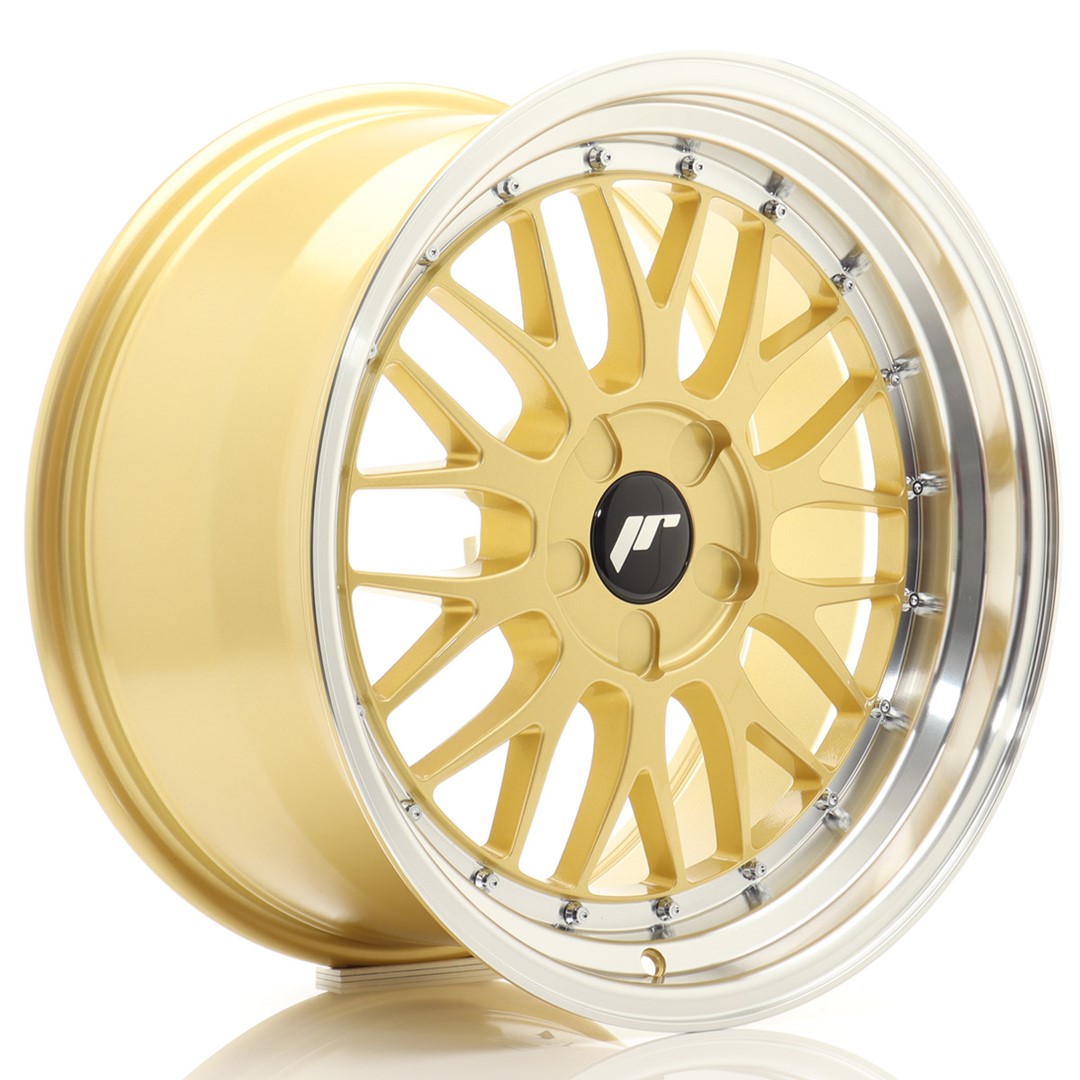 JR Wheels JR23 18x9.5 ET20-48 5H BLANK Gold w/ Machined Lip