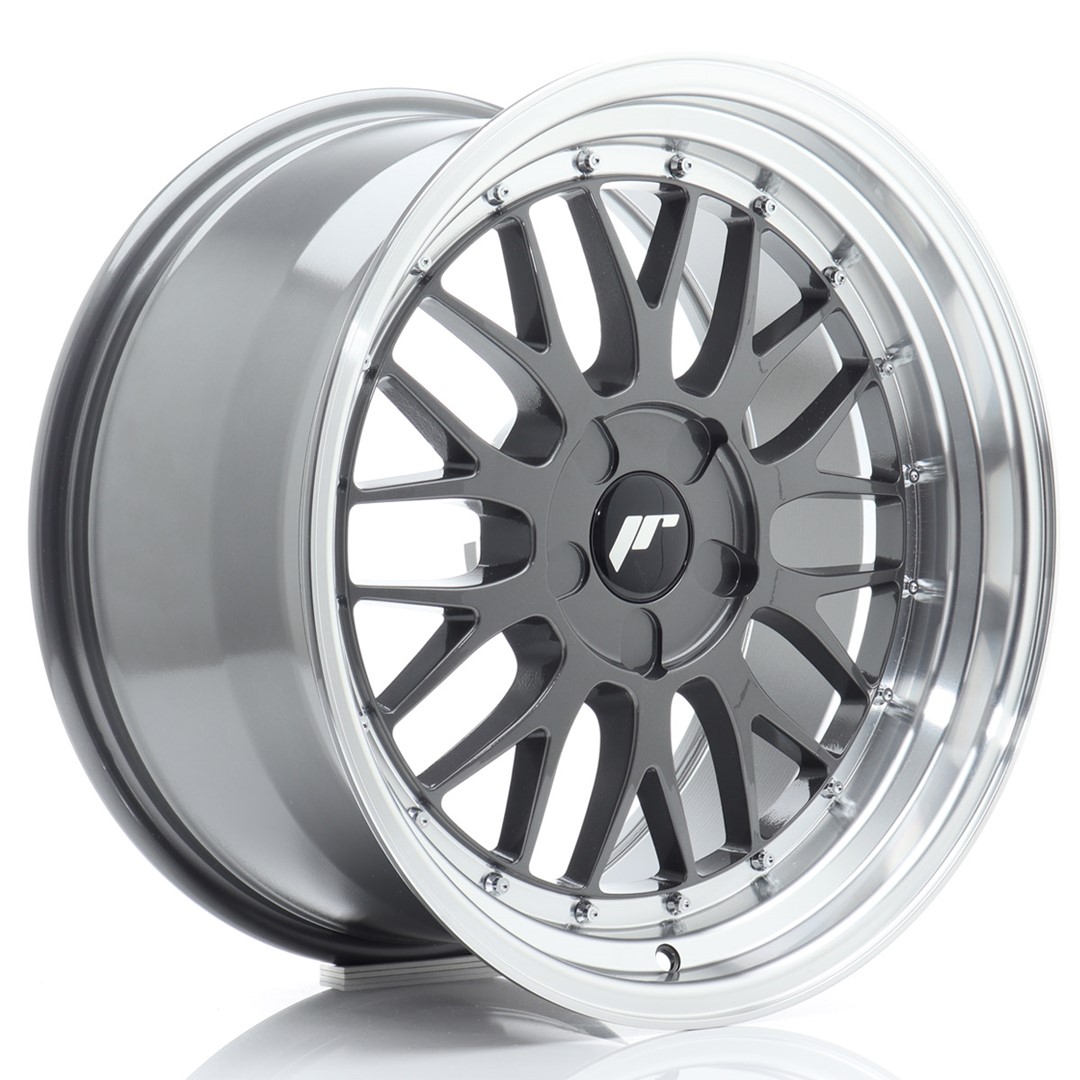 JR Wheels JR23 18x9.5 ET20-48 5H BLANK Hyper Gray w/ Machined Lip