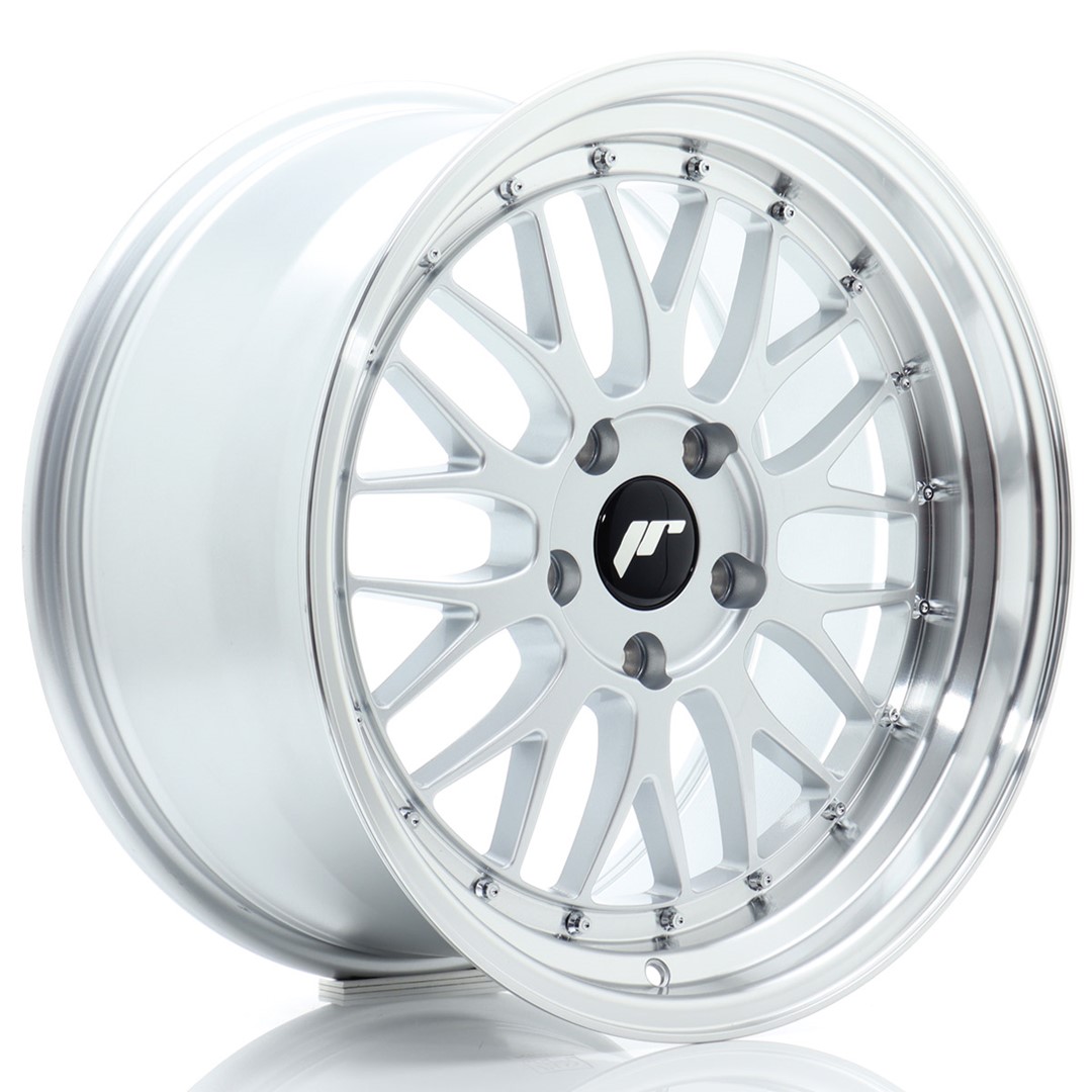 JR Wheels JR23 18x9.5 ET40 5x120 Hyper Silver w/ Machined Lip