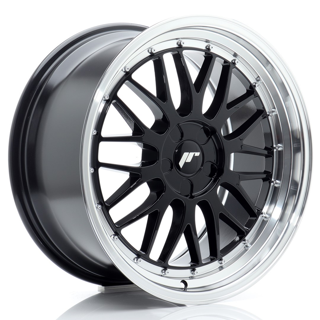 JR Wheels JR23 19x9.5 ET20-45 5H BLANK Gloss Black w/ Machined Lip