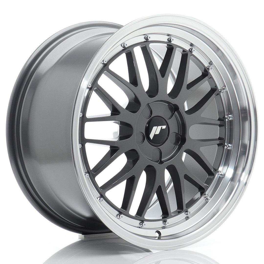 JR Wheels JR23 19x9.5 ET20-45 5H BLANK Hyper Gray w/ Machined Lip