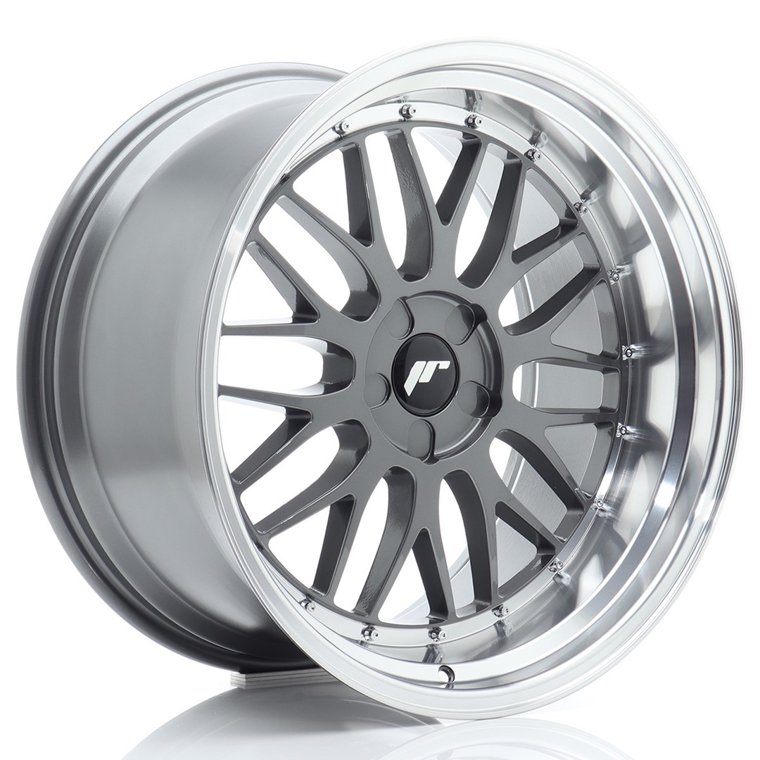 JR Wheels JR23 20x10.5 ET15-25 5H BLANK Hyper Gray w/ Machined Lip
