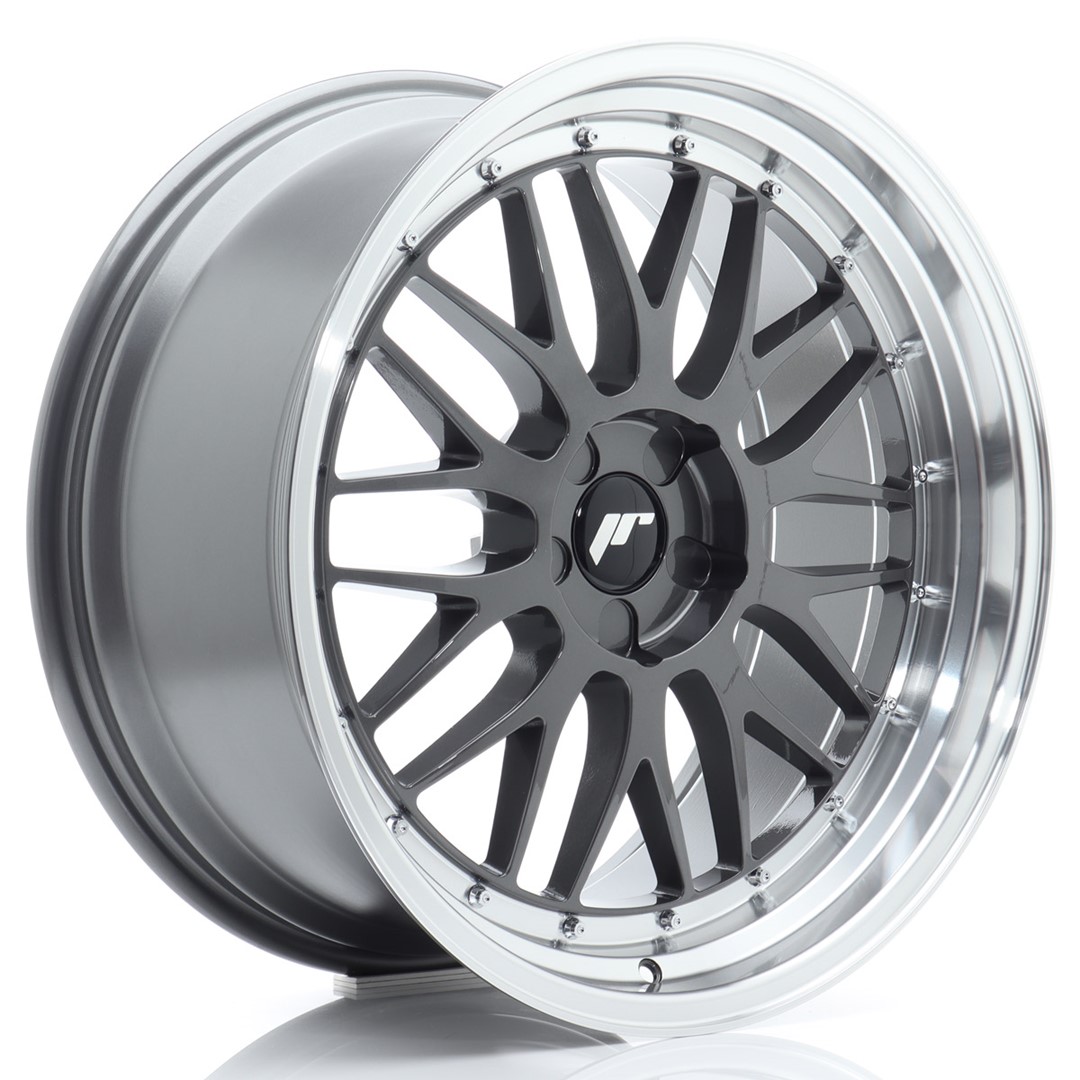 JR Wheels JR23 20x10.5 ET20-45 5H BLANK Hyper Gray w/ Machined Lip
