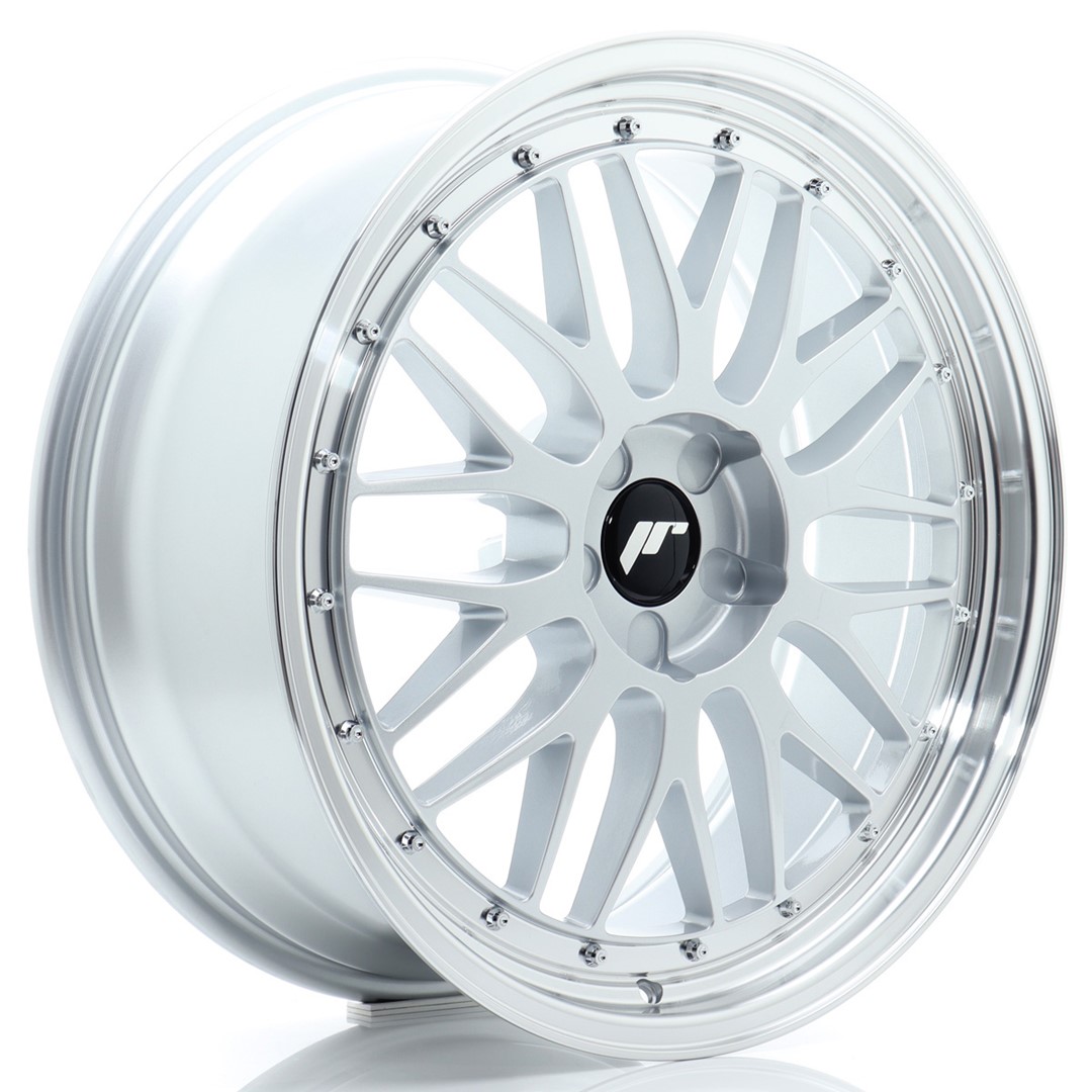 JR Wheels JR23 20x8.5 ET20-45 5H BLANK Hyper Silver w/ Machined Lip