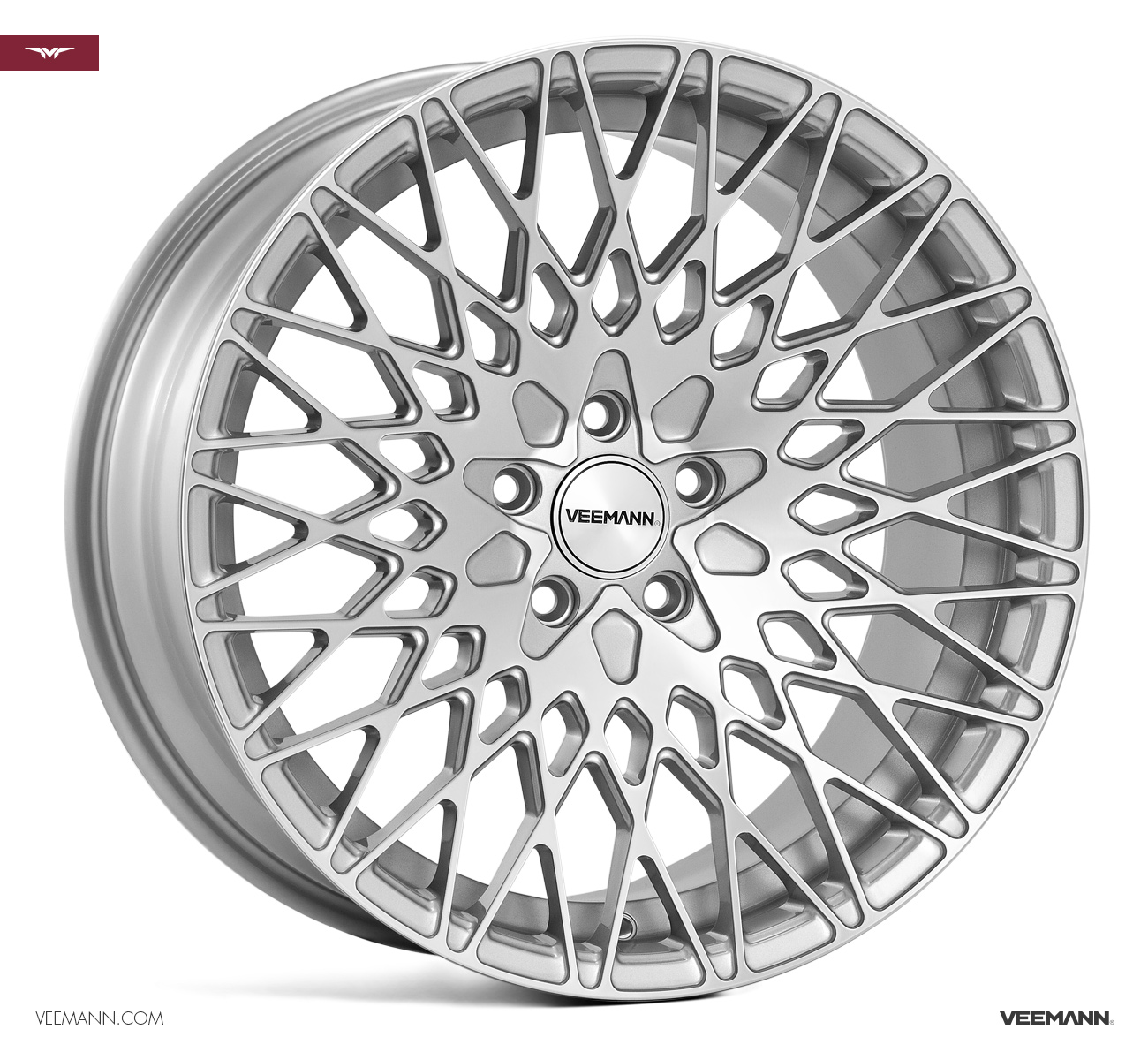 18" Veemann VC540 Silver/pol 5x100