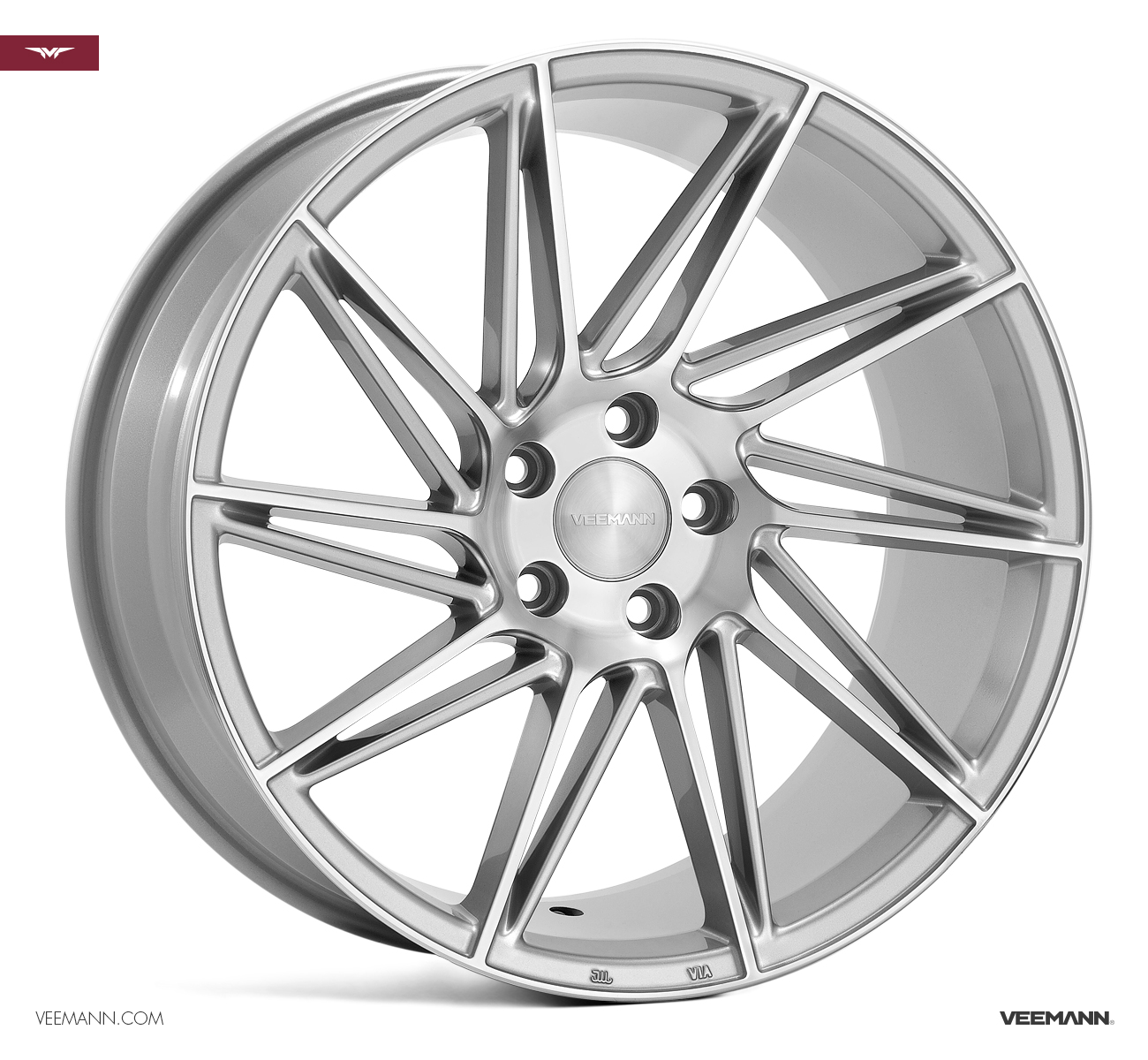 19" Veemann V-FS26 Silver/pol 5/120