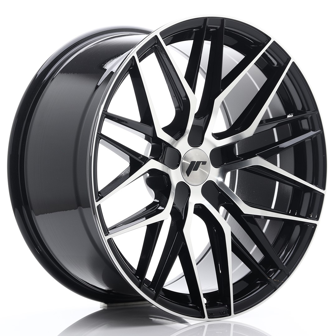 JR Wheels JR28 20x10 ET40 5x114.3 Gloss Black Machined