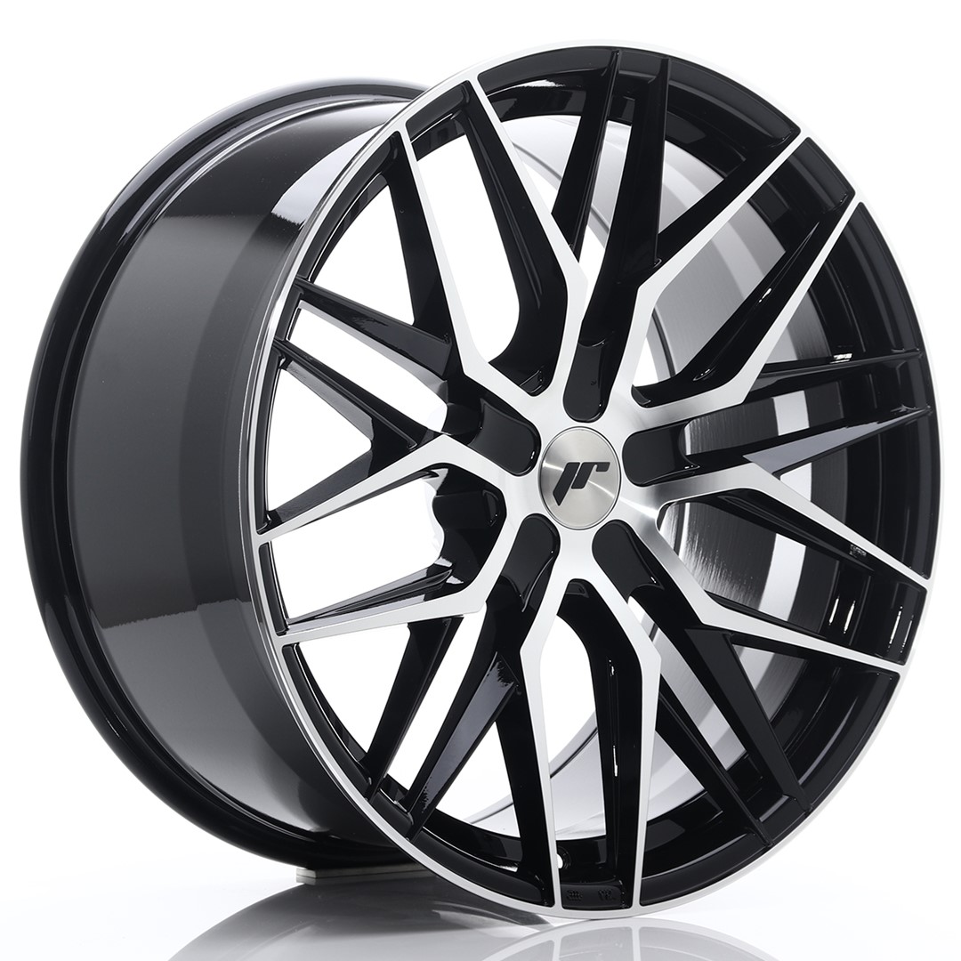 JR Wheels JR28 21x10.5 ET15-55 5H BLANK Gloss Black Machined Face