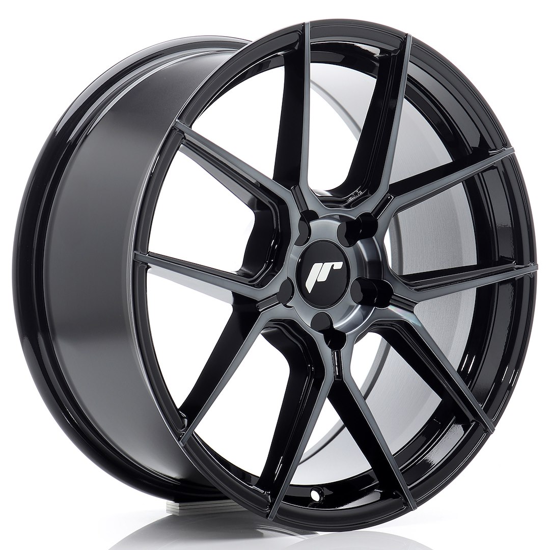 JR Wheels JR30 18x8.5 ET20-45 5H BLANK Black Machined w/ Tinted Face