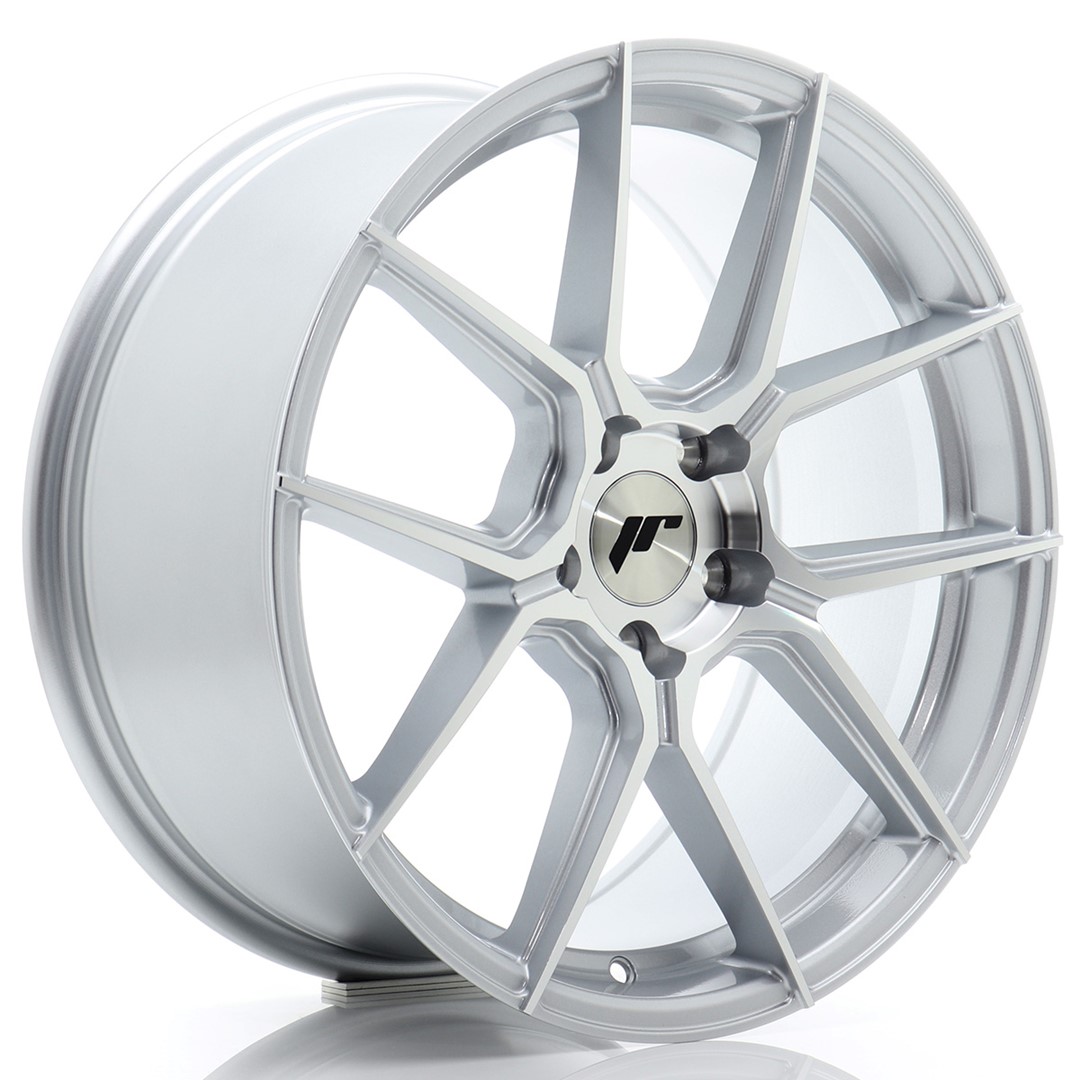 JR Wheels JR30 18x8.5 ET45 5x112 Silver Machined Face