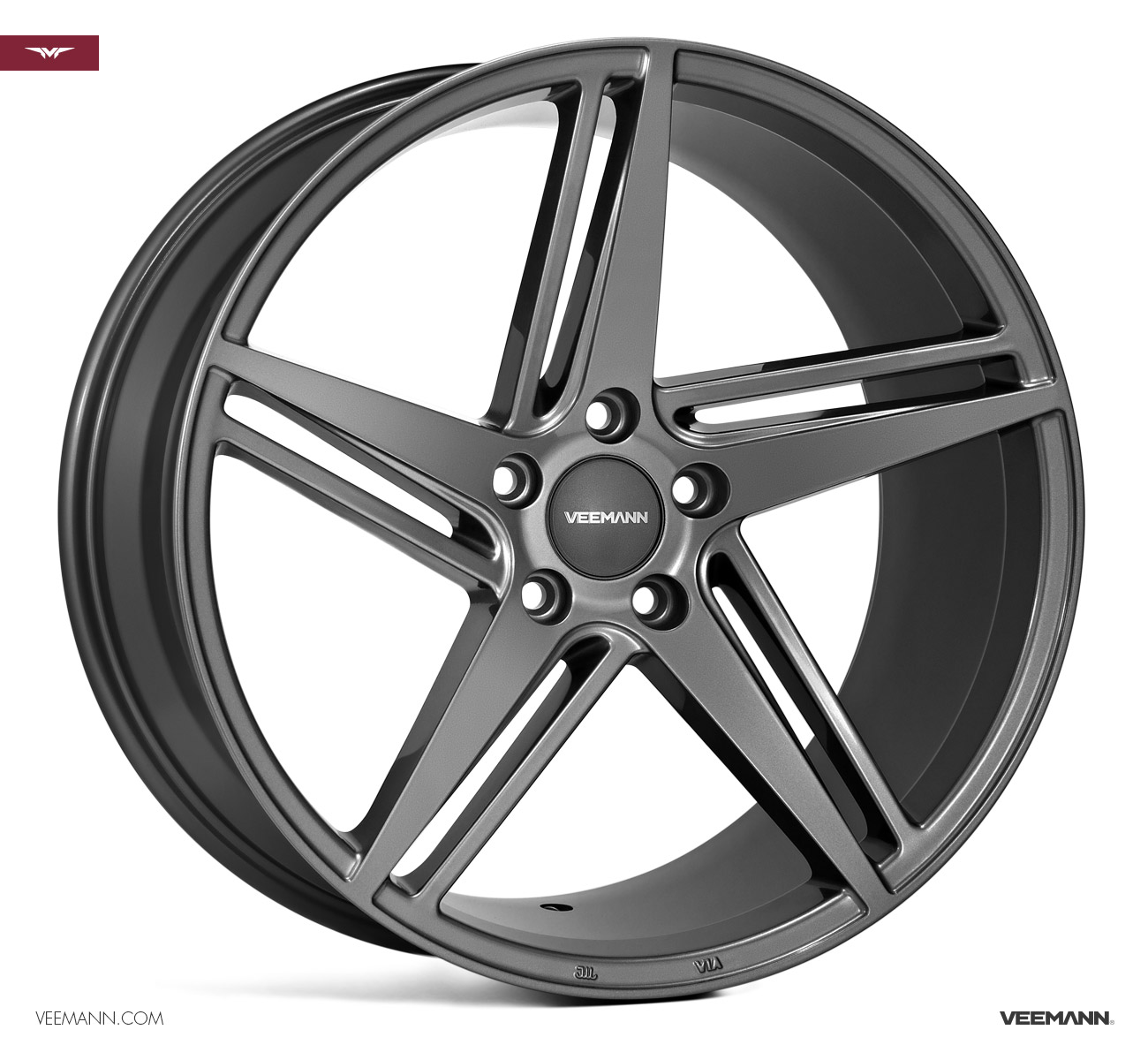 18" Veemann V-FS31 Gloss Graphite 5/120