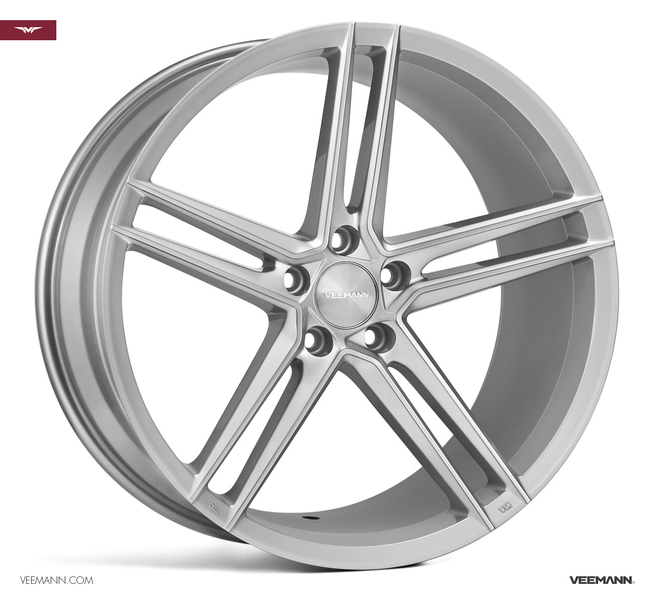 21" Veemann V-FS33 Silver/pol 5/112