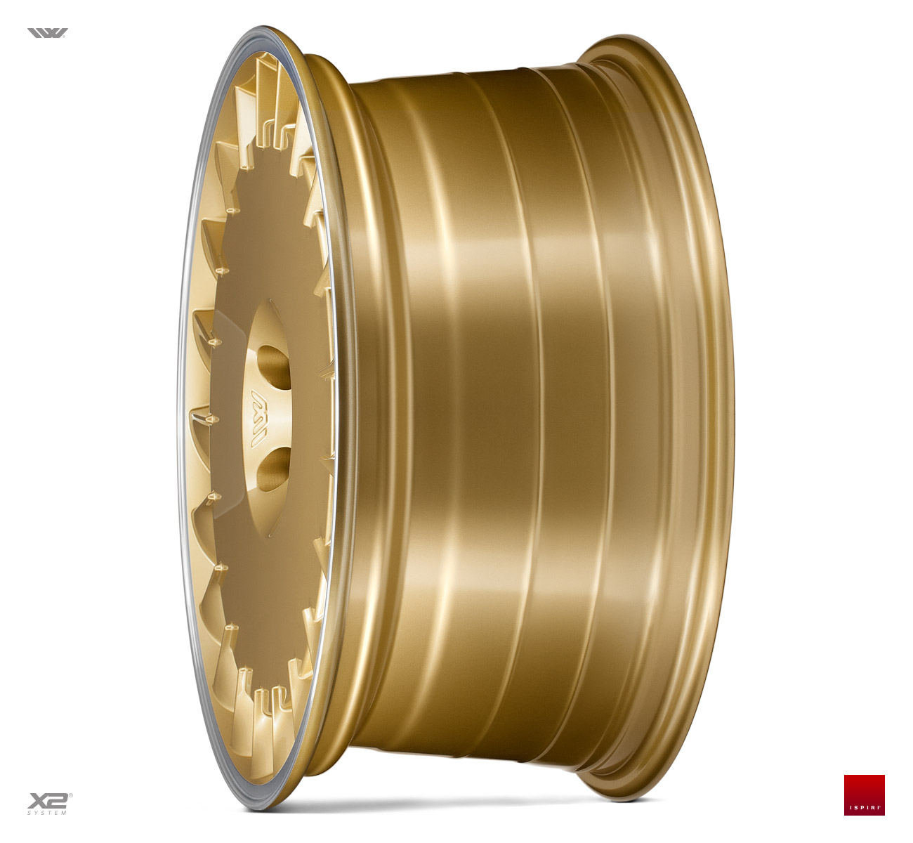 18" Ispiri CSRD-TF Vintage Gold/polished 5x100 - 3
