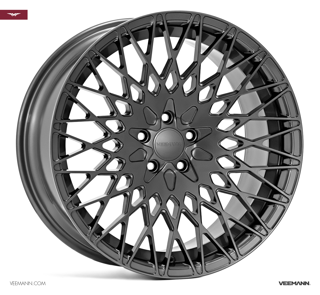 18" Veemann VC540 Gloss Graphite 5x112