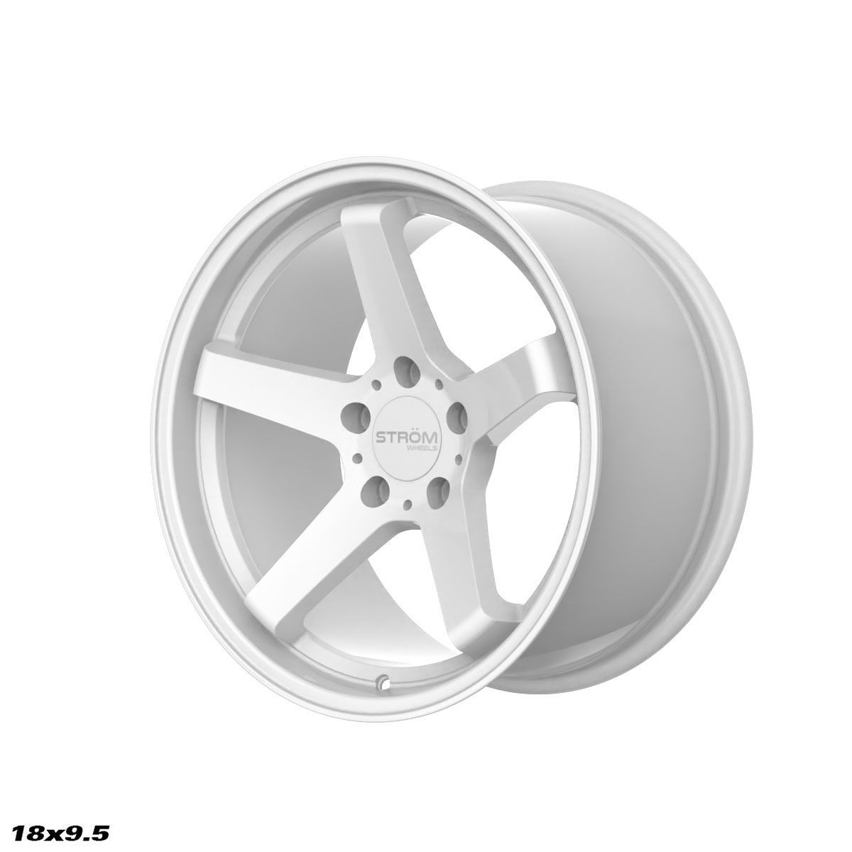 18" Ström DS-35 Gloss white 5x114,3 - 2