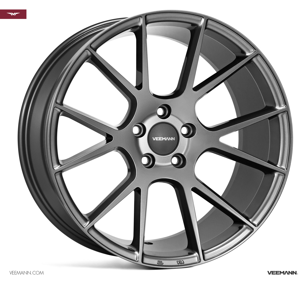 18" Veemann V-FS23 Gloss Graphite 5/120