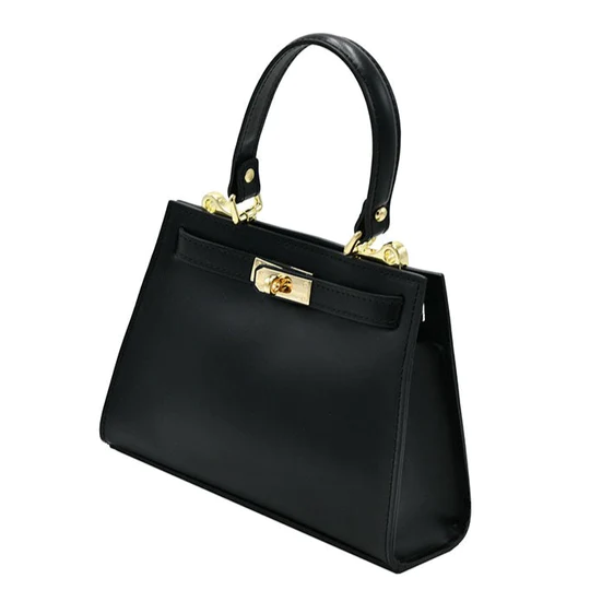 Latalia, Latina Handväska i äkta läder, Black - 4