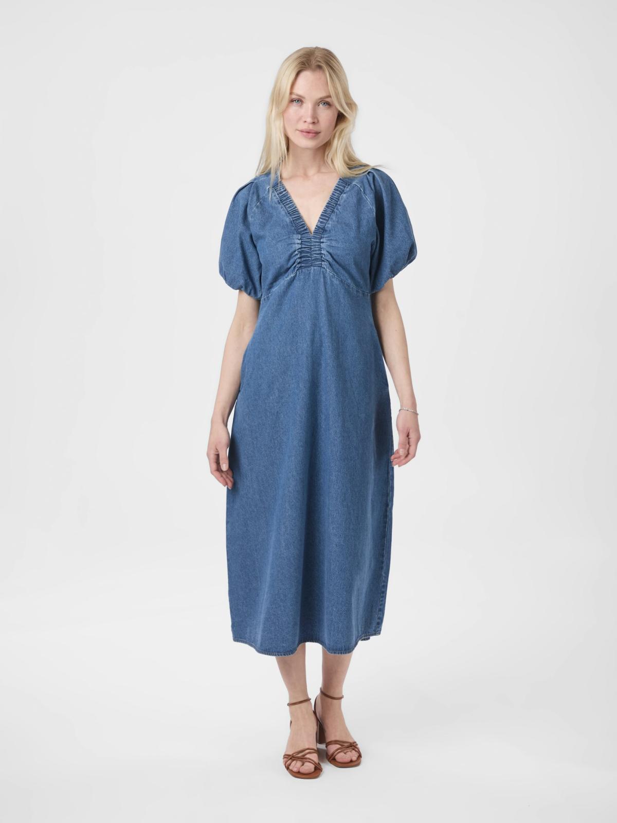 Neo Noir ILLANA  Denim Dress, Blue - 3