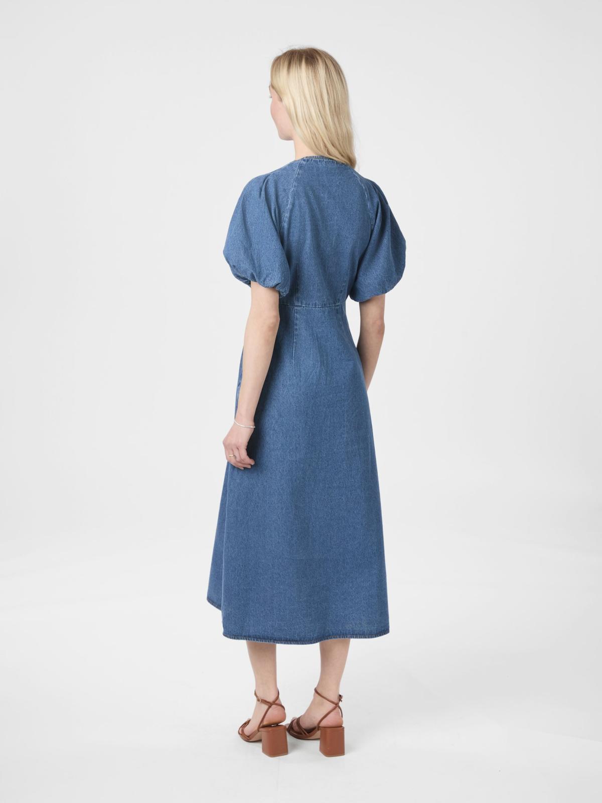 Neo Noir ILLANA  Denim Dress, Blue - 4
