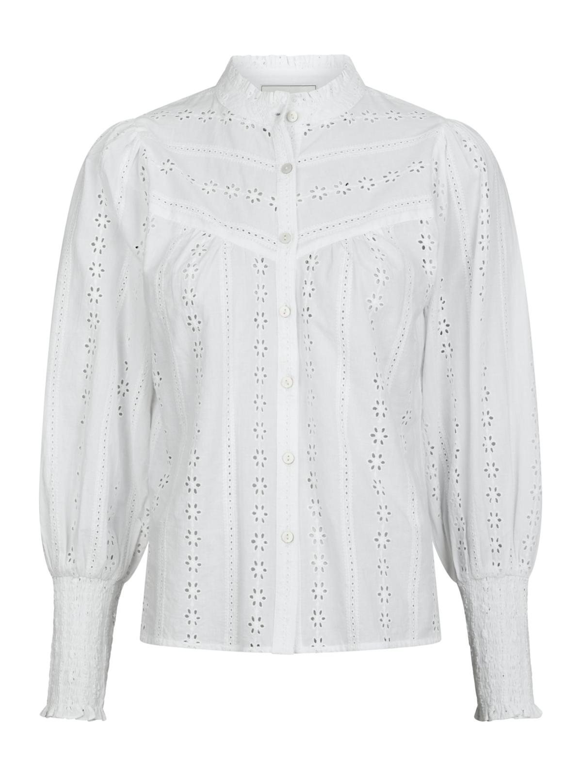 Neo Noir Wenna Embroidery  Blouse, White