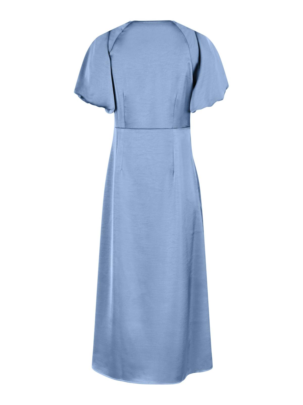 Neo Noir ILLANA  Heavy Sateen Dress, Smoke Blue - 2