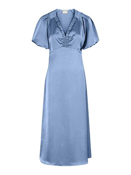 Neo Noir ILLANA  Heavy Sateen Dress, Smoke Blue