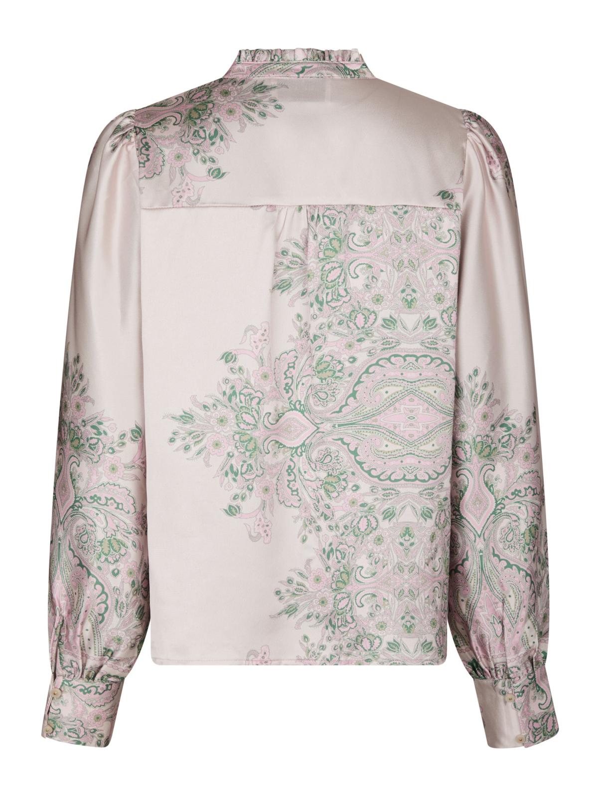 Neo Noir Massima  Paisley  Border Blouse, Rose - 2