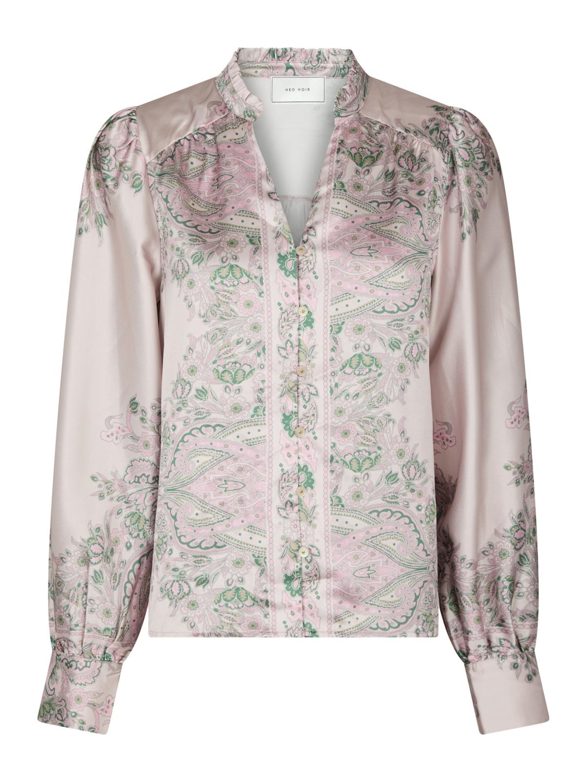 Neo Noir Massima  Paisley  Border Blouse, Rose