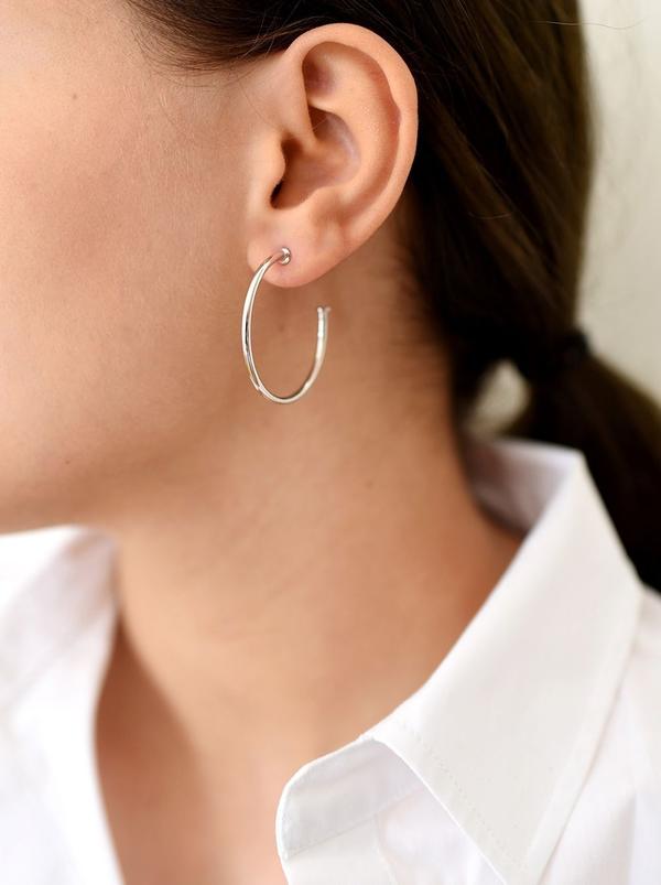 Sophie by Sophie  Hoops, Rodium Pläterat Silver - 2