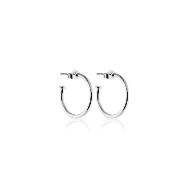 Sophie by Sophie  Hoops, Rodium Pläterat Silver, Small