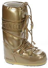Moonboots Classic Vinile Metallic, Oro Gold