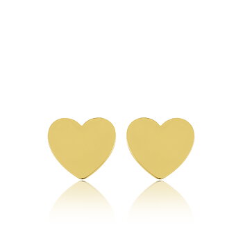 Sophie by Sophie Heart Mini Studs, Gold Plated Silver
