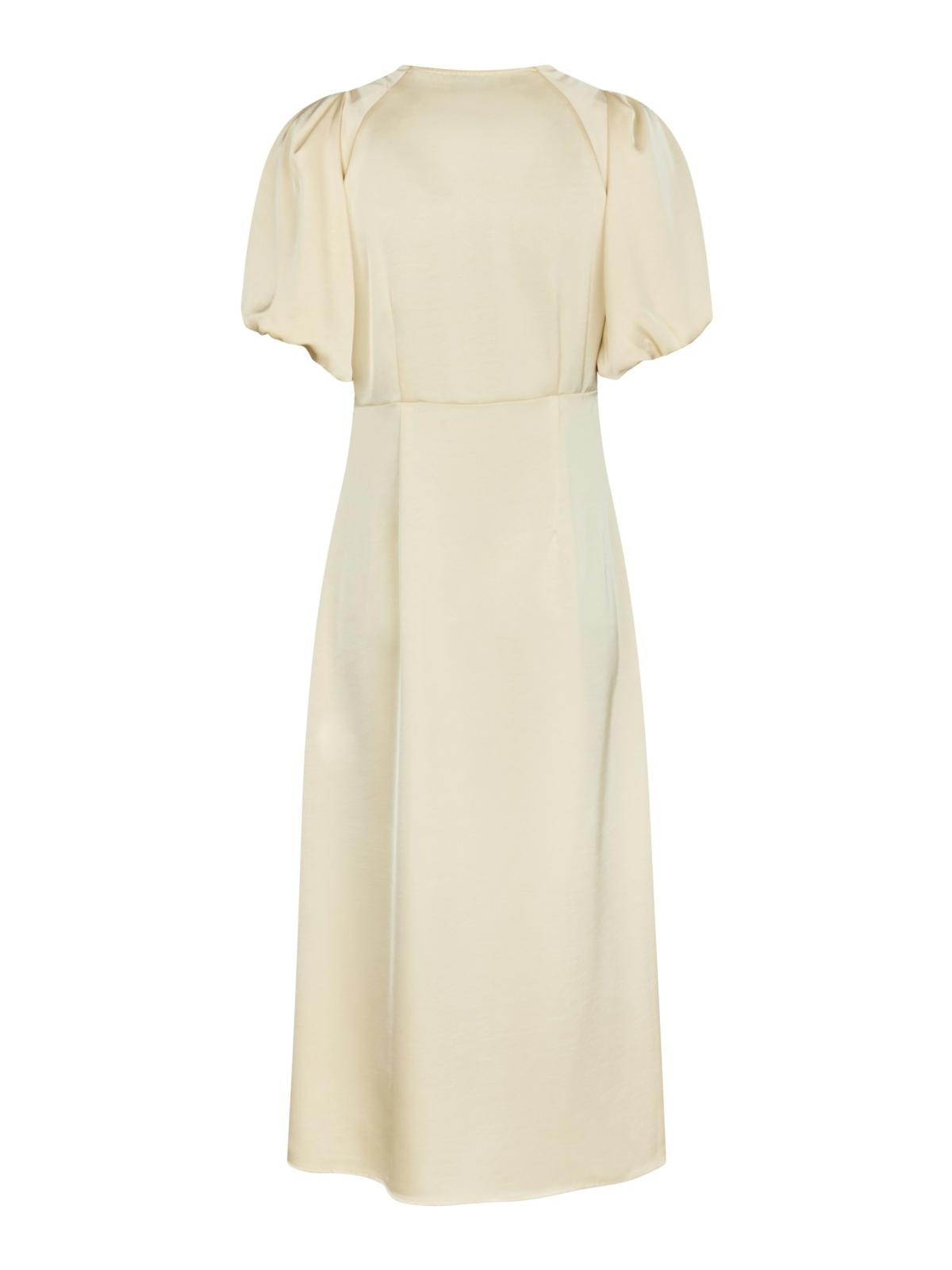 Neo Noir ILLANA  Heavy Sateen Dress, Light Yellow - 5