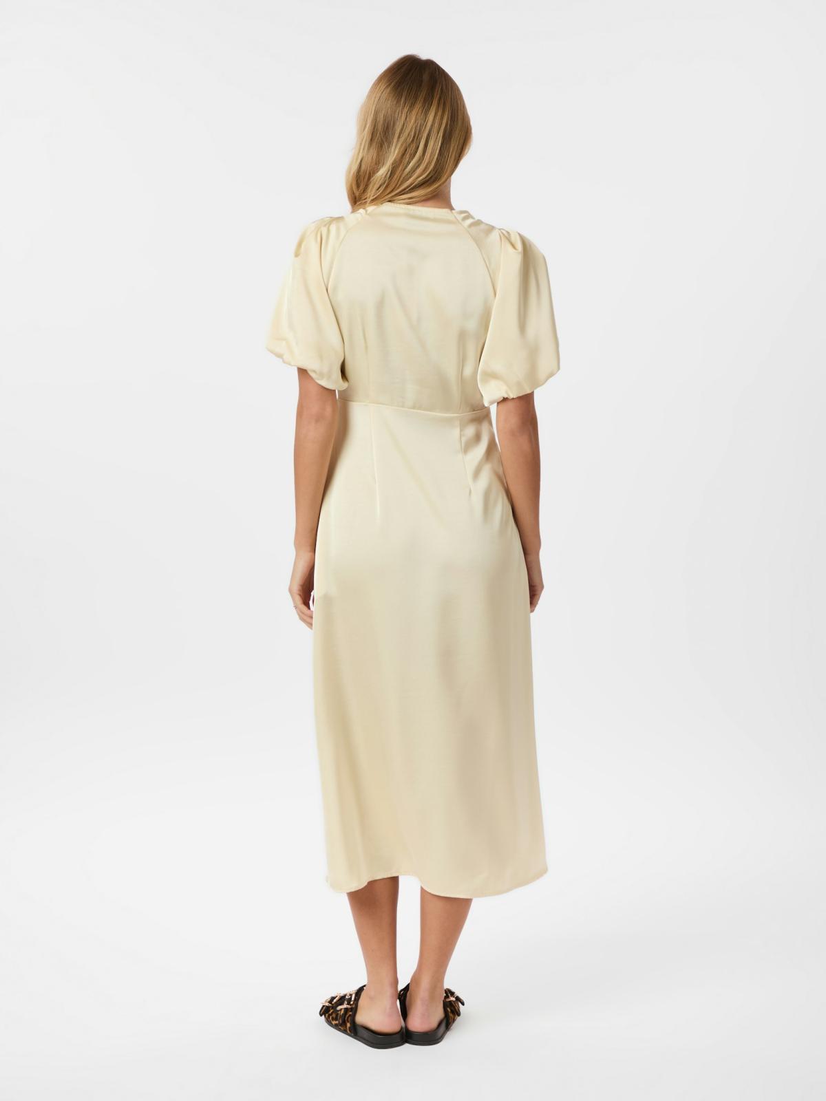 Neo Noir ILLANA  Heavy Sateen Dress, Light Yellow - 7