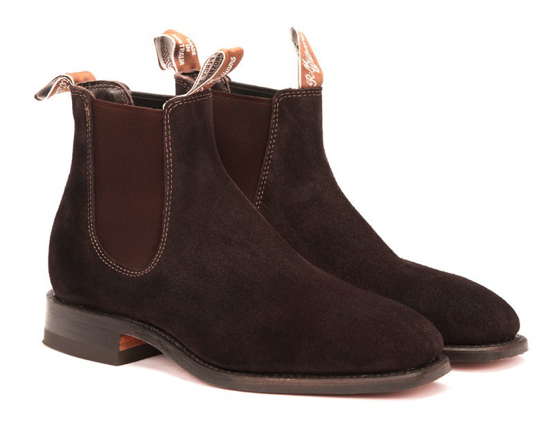 R.M. Williams Craftman G Suede Chocolate