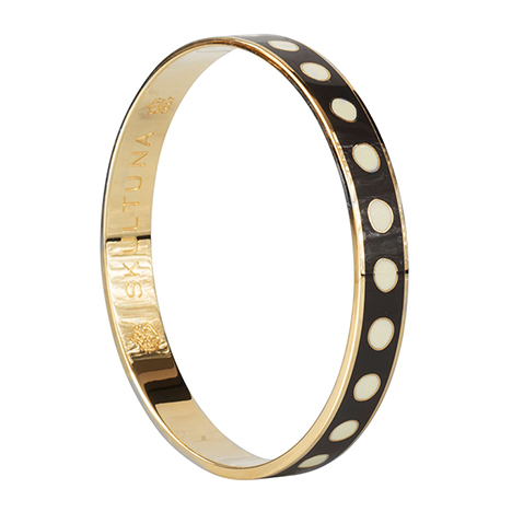 Skultuna Dot Lane Bangle Dark Grey