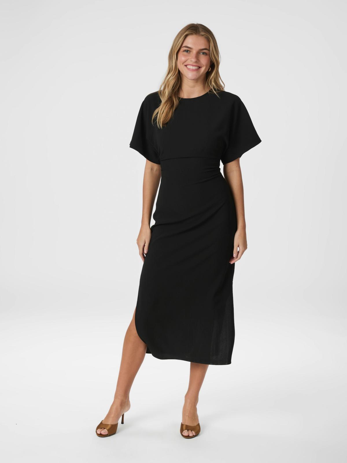 Neo Noir Miloine Drape Dress, Black - 3