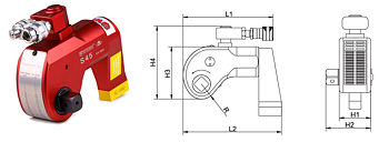 Hydrauldragare S150, 15000 Nm, 11/2" fyrkant