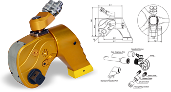 Hydrauldragare 10ATW, 14560 Nm, 1 1/2" fyrkant
