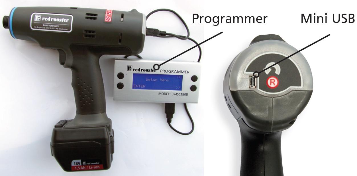 Programmeringsenhet RRI batteridragare